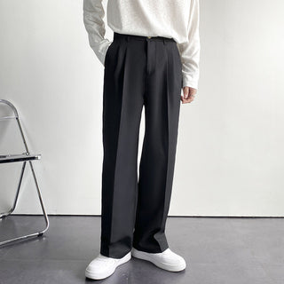 Korean Baggy Loose Fit Pants For Men - Black