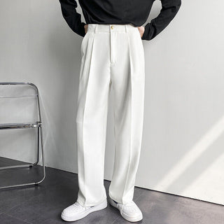 Korean Baggy Loose Fit Pants For Men - White